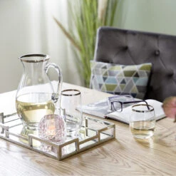 Fink Living Glaskrug Oval PLATINUM 5 Fink Living Glaskrug Oval PLATINUM -Fink 110009 2