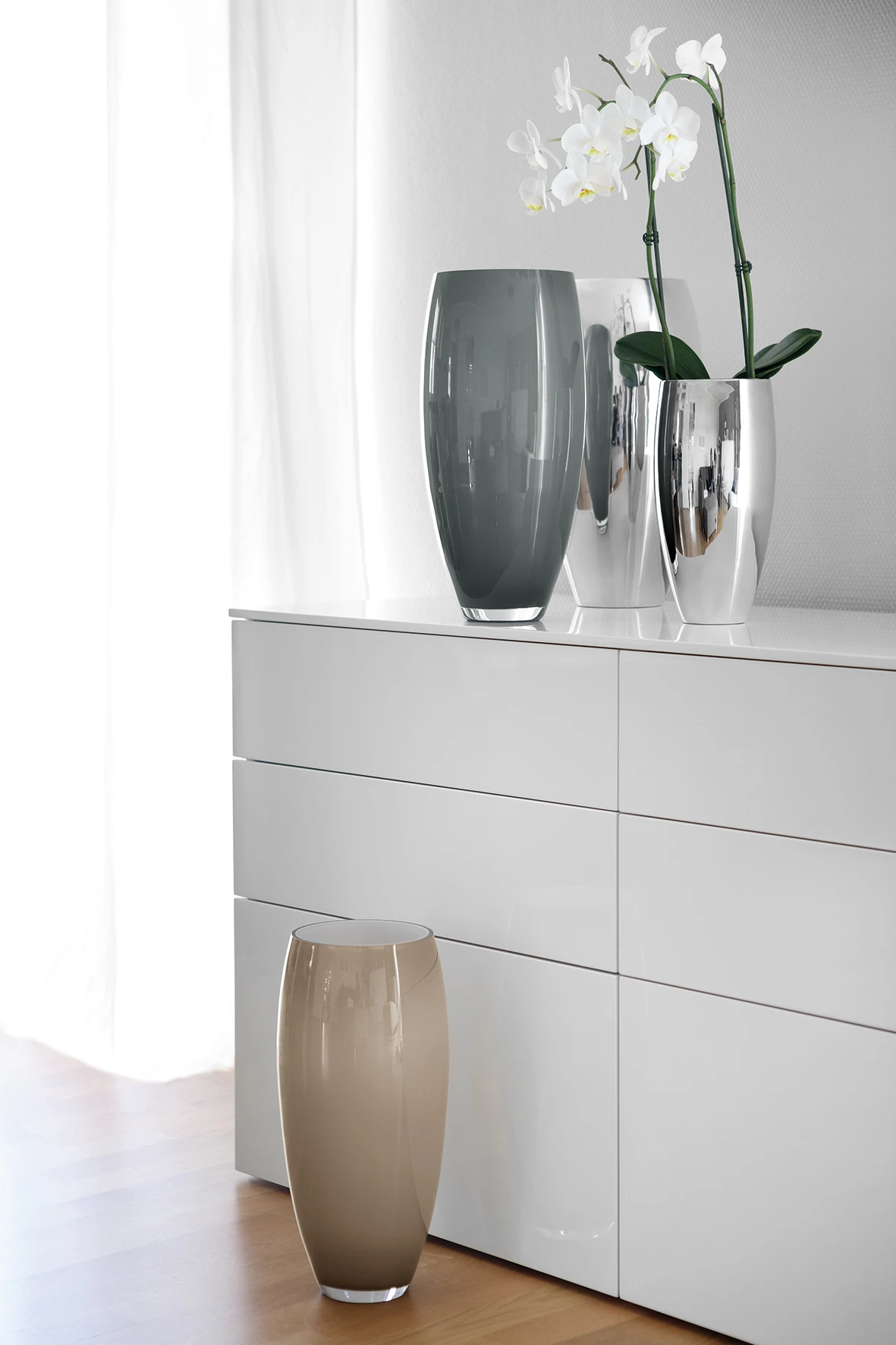 Fink Living Vase AFRICA Opal Grau 3 Fink Living Vase AFRICA Opal Grau – Bild 3