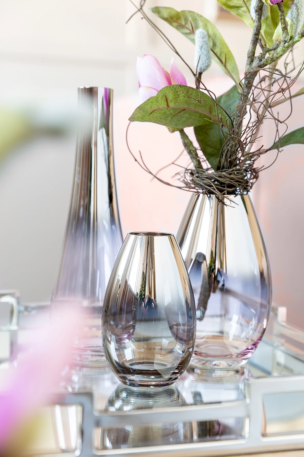 Fink Living ZITA Vase Klein Grau 3 Fink Living ZITA Vase Klein Grau – Bild 3