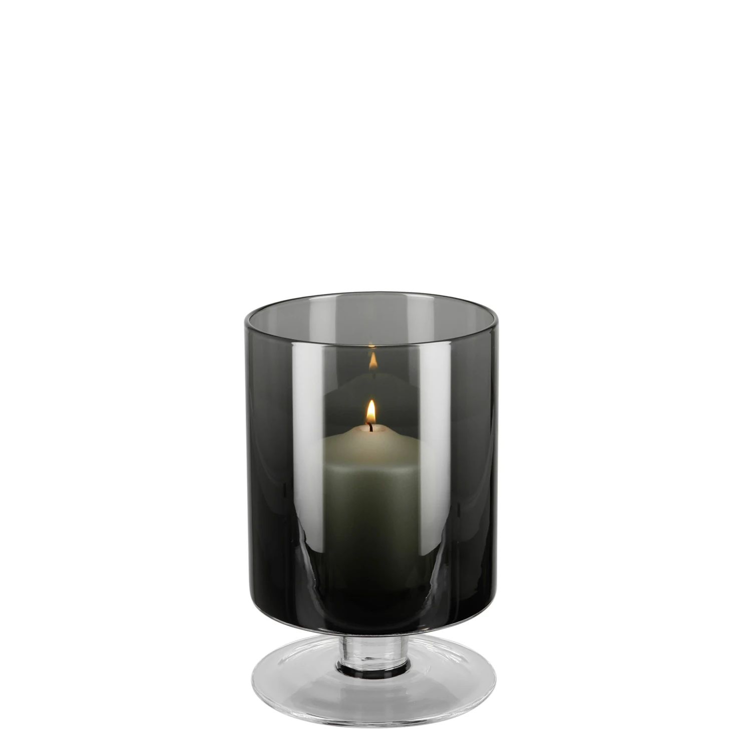 Fink Living Windlicht/ Vase VIANA Grau Klein 2 Fink Living Windlicht/ Vase VIANA Grau Klein – Bild 2