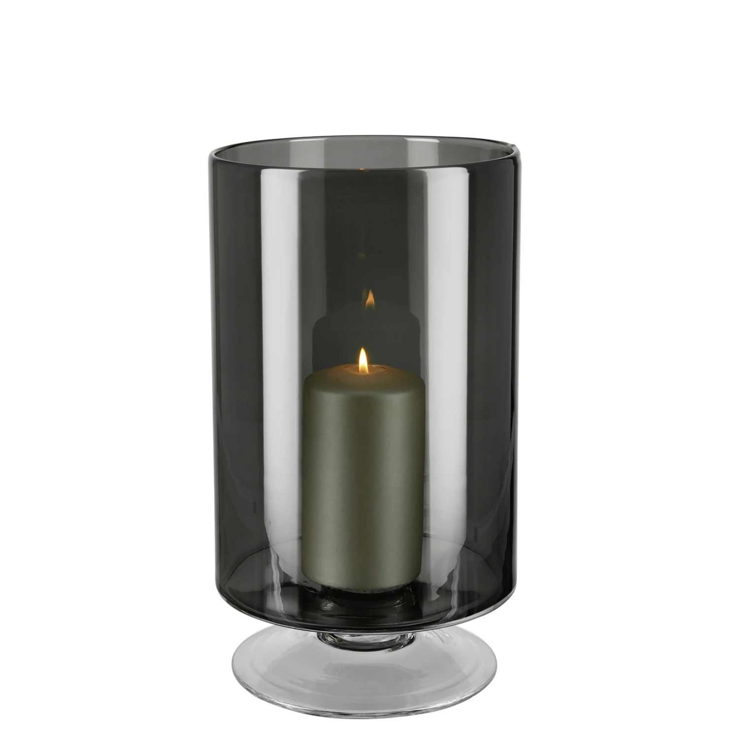 Fink Living Windlicht/ Vase VIANA Grau Mittel 2 Fink Living Windlicht/ Vase VIANA Grau Mittel – Bild 2