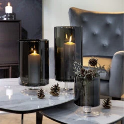 Fink Living Windlicht/ Vase VIANA Grau Groß 5 Fink Living Windlicht/ Vase VIANA Grau Groß -Fink 115357 2