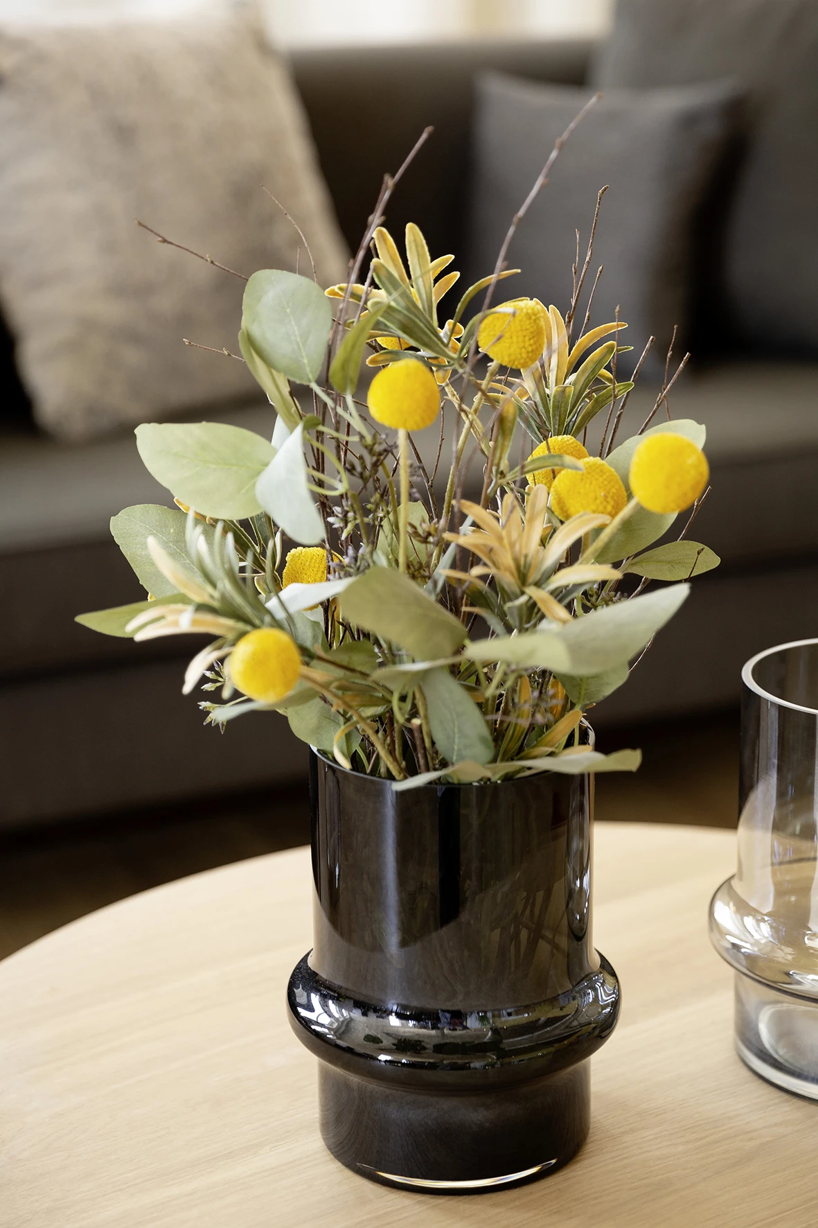 Fink Living Glasvase KENZA Grau 2 Fink Living Glasvase KENZA Grau – Bild 2