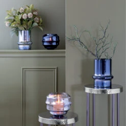 Fink Living Glasvase KENZA Grau 5 Fink Living Glasvase KENZA Grau -Fink 115361 2