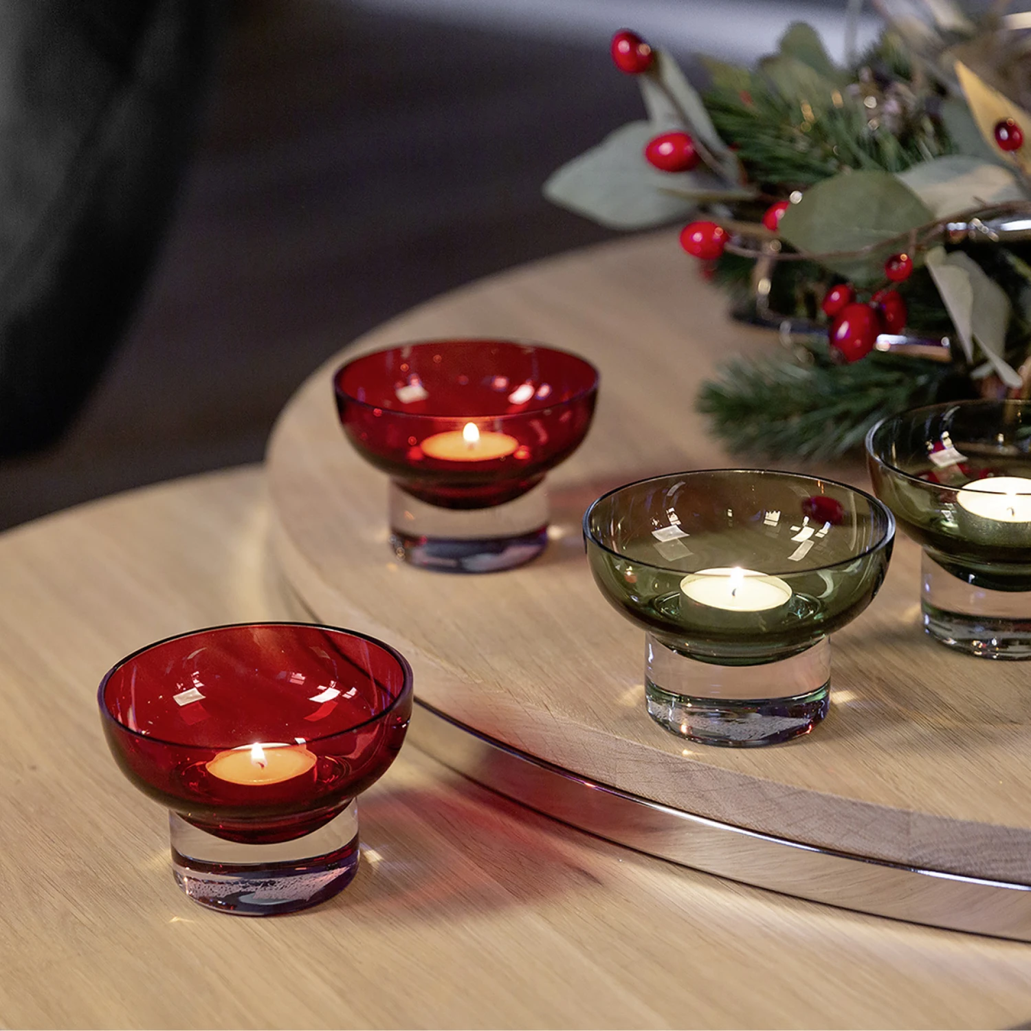 Fink Living Teelichthalter JULIA Rot 2 Fink Living Teelichthalter JULIA Rot – Bild 2