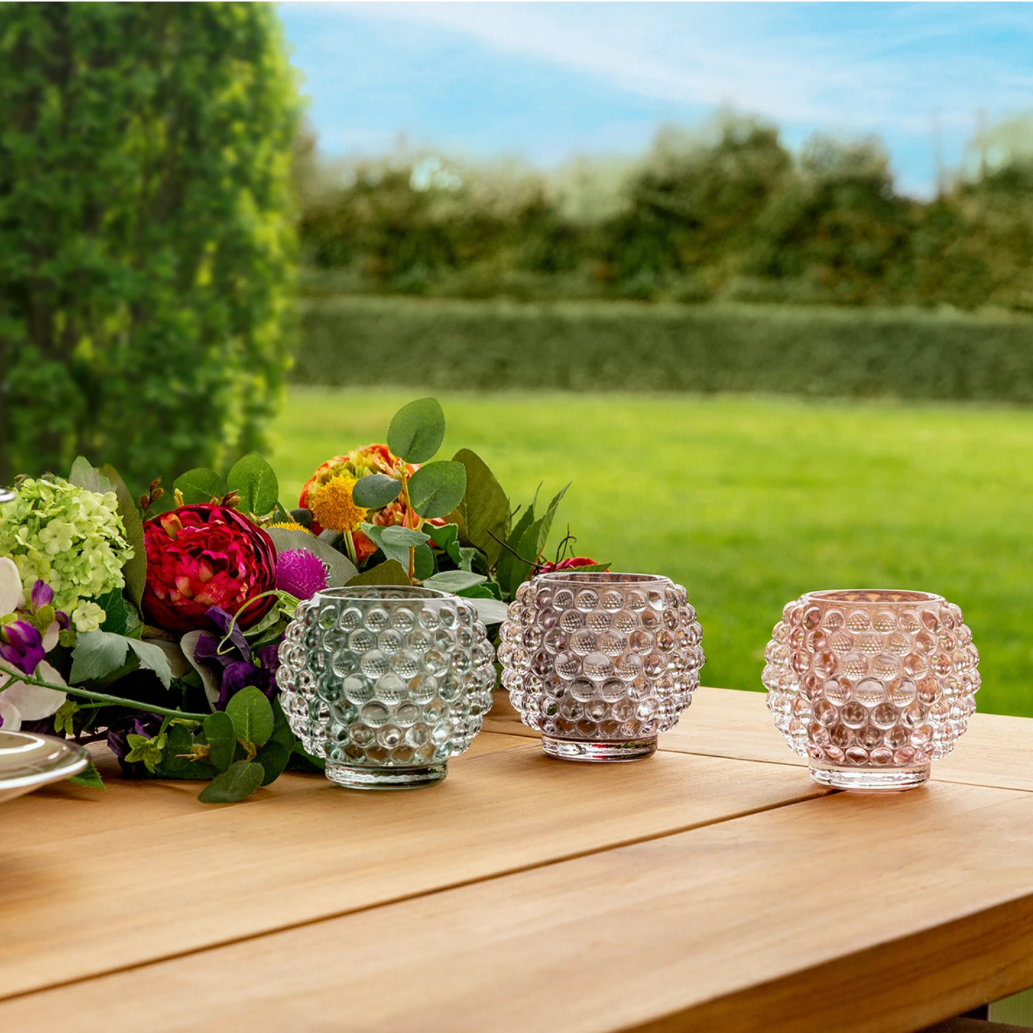 Fink Living Teelichthalter DOTS Grün 2 Fink Living Teelichthalter DOTS Grün – Bild 2