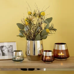 Fink Living JONA Teelichthalter Braun Klein -Fink 116097 2