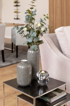 Fink Living Vase ROY Grau Hoch -Fink 127153 2