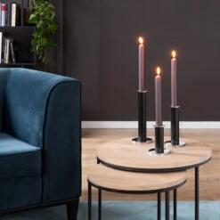 Fink Living Kerzenleuchter STRATO Schwarz Mittel -Fink 140242 2