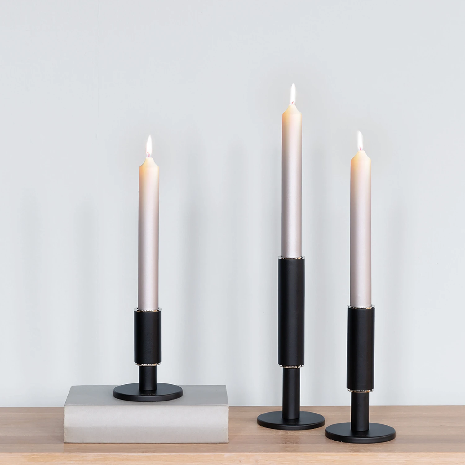Fink Living Kerzenleuchter RITMO Schwarz Mittel 2 Fink Living Kerzenleuchter RITMO Schwarz Mittel – Bild 2