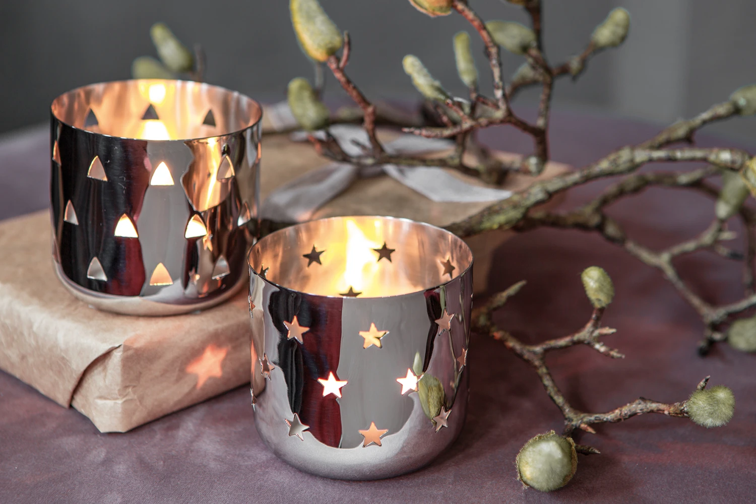 Fink Living Teelichthalter Lucie Dreieck 2 Fink Living Teelichthalter Lucie Dreieck – Bild 2