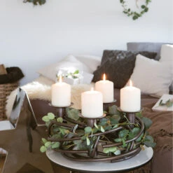 Fink Living Adventskranz CORONA Dunkle Bronze 7 Fink Living Adventskranz CORONA Dunkle Bronze -Fink 145057 3