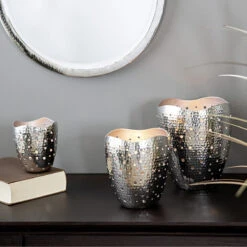 Fink Living Windlicht ELIAS Vernickelt Mittel 5 Fink Living Windlicht ELIAS Vernickelt Mittel -Fink 147013 2