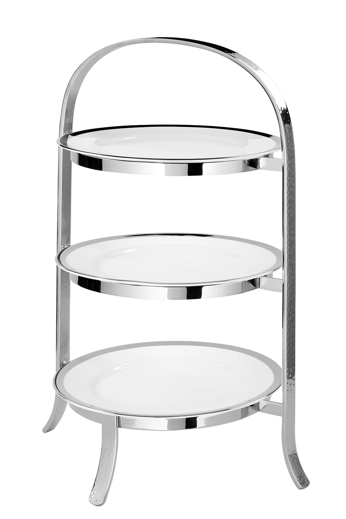 Fink Living Telleretagere PLATE 3fach Gehämmert 2 Fink Living Telleretagere PLATE 3fach Gehämmert – Bild 2