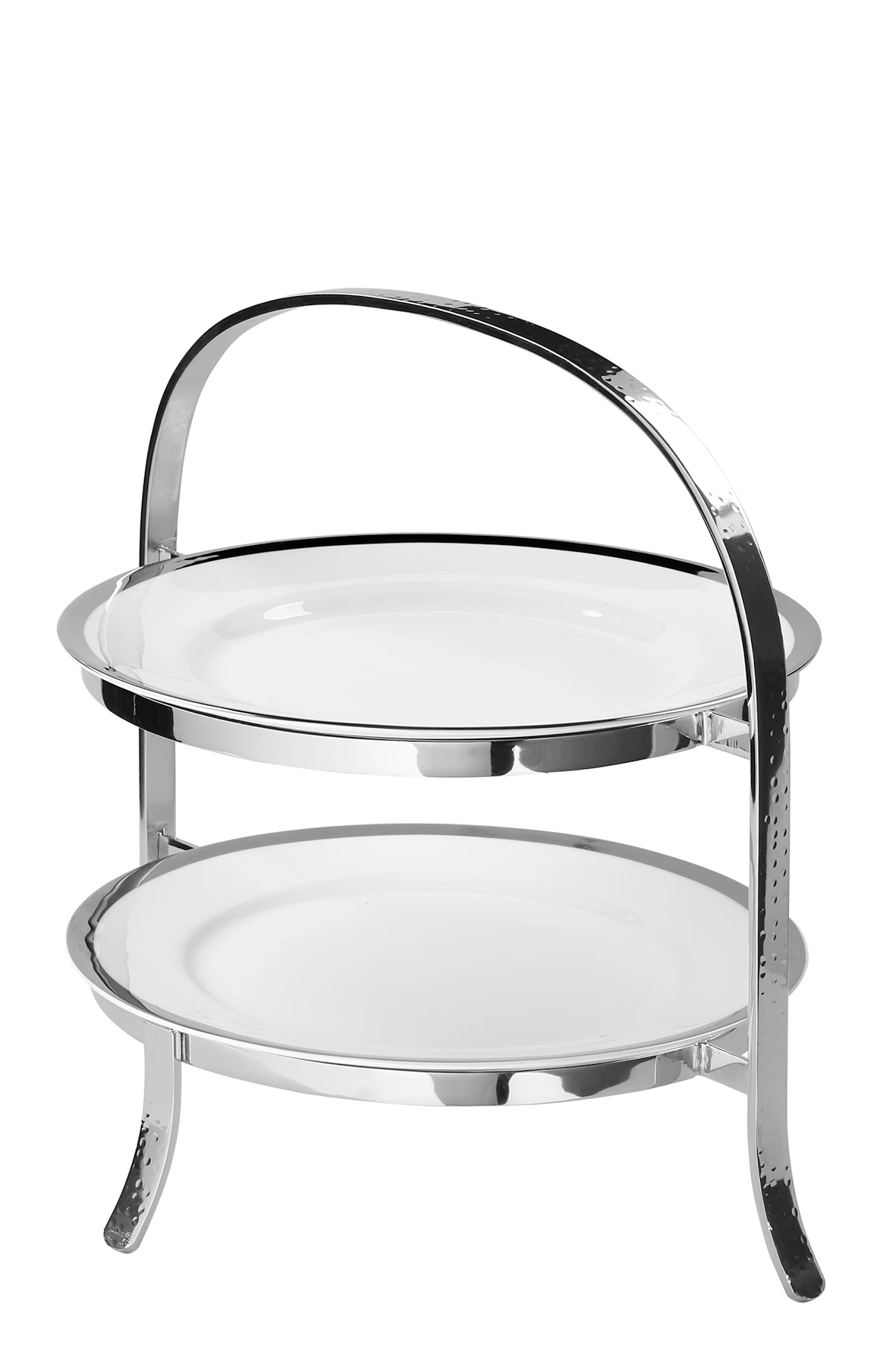 Fink Living Telleretagere PLATE 2fach Groß Gehämmert 2 Fink Living Telleretagere PLATE 2fach Groß Gehämmert – Bild 2