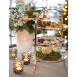 Fink Living Telleretagere PLATE 3fach Groß Gehämmert -Fink 155078 3