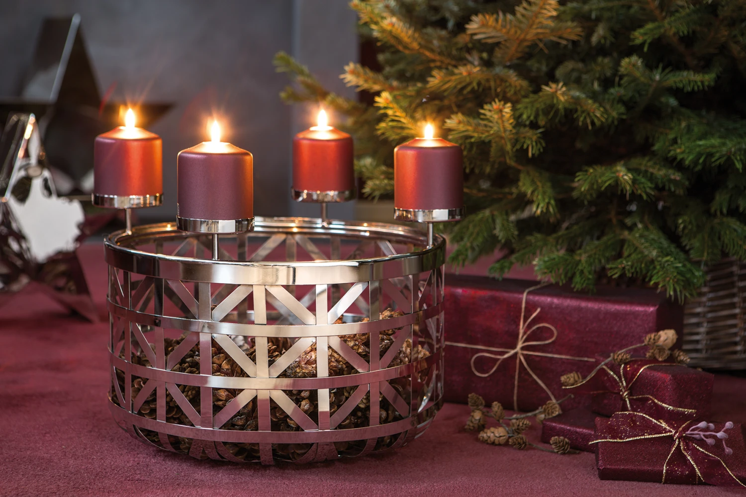 Fink Living JORIS Windlicht/ Adventskranz Groß 2 Fink Living JORIS Windlicht/ Adventskranz Groß – Bild 2