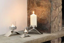 Fink Living Stumpenkerzenhalter WAVE 1-flammig -Fink 158091 3