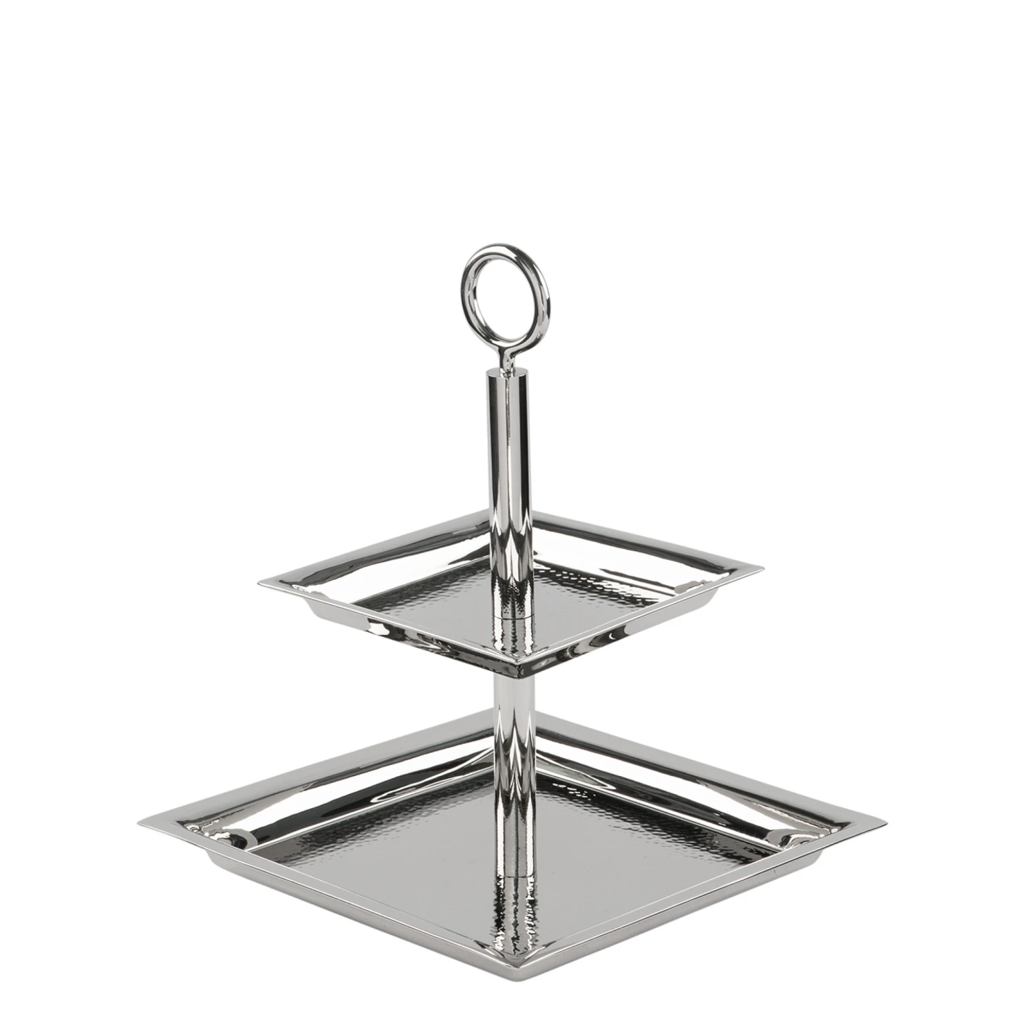 Fink Living 2er NAGANO Etagere Gehämmert 1 Fink Living 2er NAGANO Etagere Gehämmert