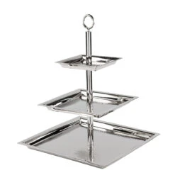 Fink Living 3er NAGANO Etagere Gehämmert