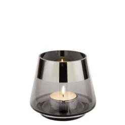 Fink Living JONA Teelichthalter Grau Klein