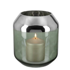Fink Living SMILLA Windlicht Dunkelgrün