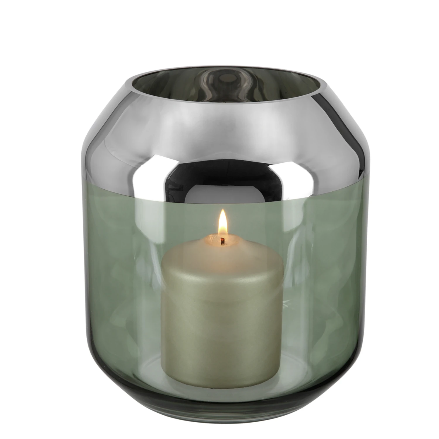 Fink Living SMILLA Windlicht Dunkelgrün 1 Fink Living SMILLA Windlicht Dunkelgrün