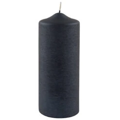 Fink Living Stumpenkerze Gebürstet Blueberry H.20cm