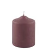 Fink Living Stumpenkerze Gebürstet Bordeaux H.10cm