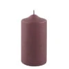 Fink Living Stumpenkerze Gebürstet Bordeaux H.15cm