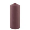 Fink Living Stumpenkerze Gebürstet Bordeaux H.20cm