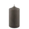 Fink Living Stumpenkerze Gebürstet Mocca H.15cm