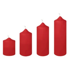 Fink Living Stumpenkerze Getaucht In Rot