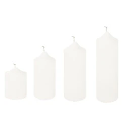 Fink Living Stumpenkerze Getaucht In Weiß