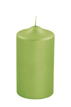 Fink Living Stumpenkerze Metallic Grün H.15cm