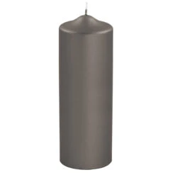 Fink Living Stumpenkerze Metallic Mocca H.25cm