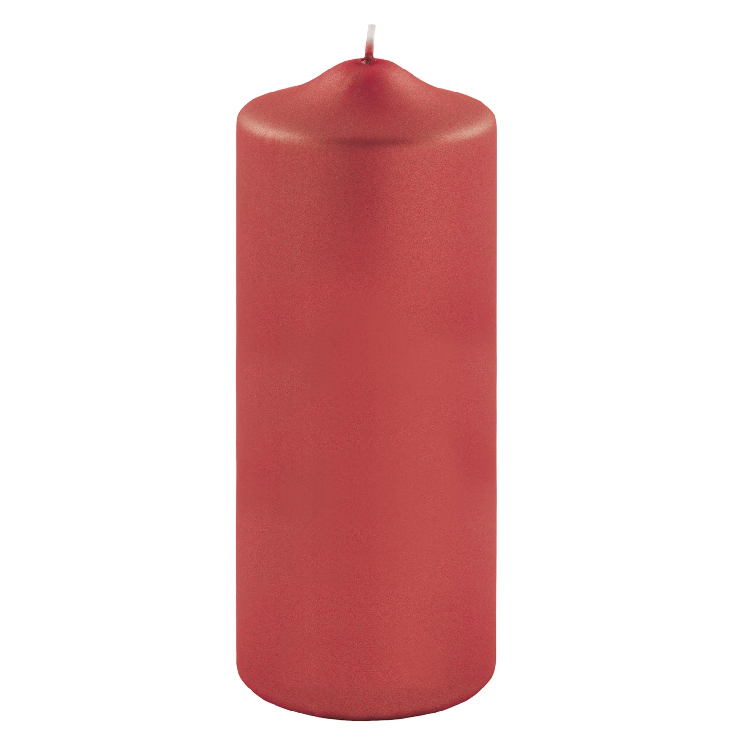 Fink Living Stumpenkerze Metallic Rot H.20cm 1 Fink Living Stumpenkerze Metallic Rot H.20cm