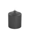 Fink Living Stumpenkerze Metallic Schwarz H.10cm