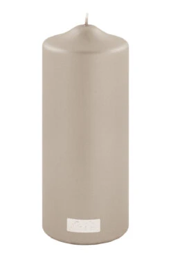 Fink Living Stumpenkerze Metallic Stein H.20cm