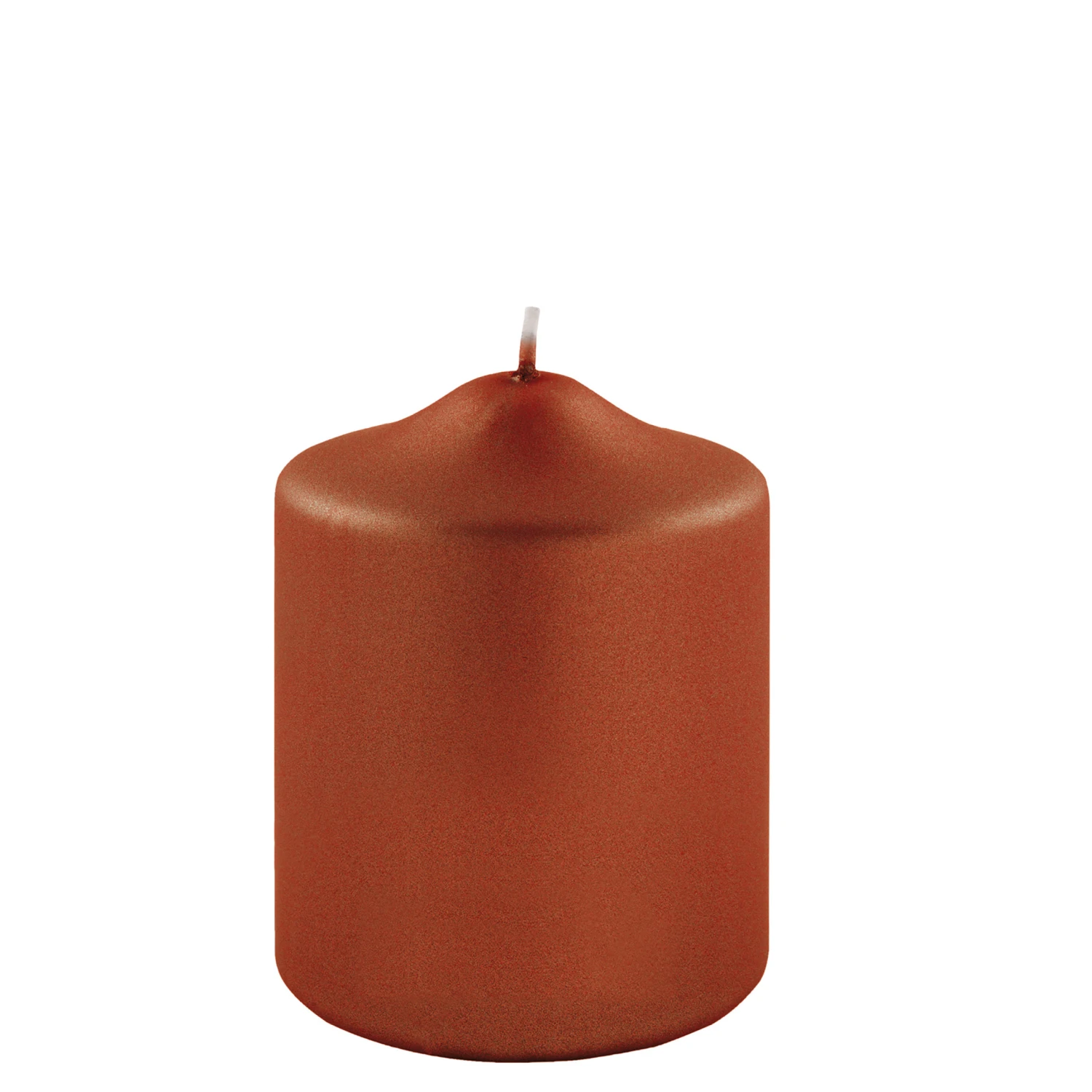 Fink Living Stumpenkerze Metallic Terra H.10cm 1 Fink Living Stumpenkerze Metallic Terra H.10cm