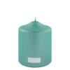 Fink Living Stumpenkerze Metallic Türkis H.10cm