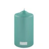 Fink Living Stumpenkerze Metallic Türkis H.15cm