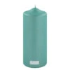 Fink Living Stumpenkerze Metallic Türkis H.20cm